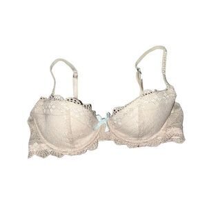 Women's Elle Macpherson Nude Lace Demi Cup Bra 34B
